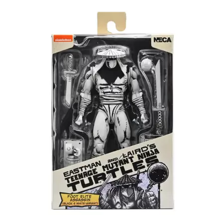 Ninja Turtles Teenage Mutant Foot Elite Assassin Black & White figura 18 cm fotografija izdelka