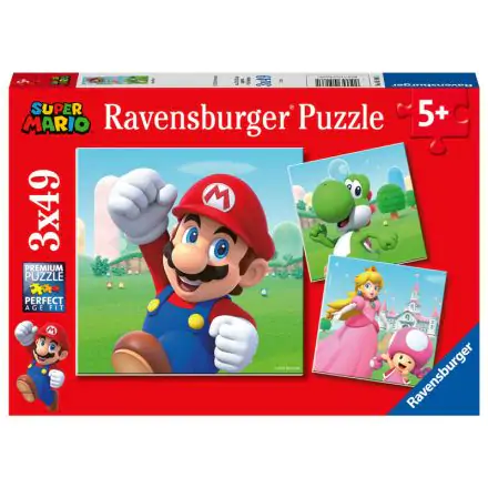 Nintendo Super Mario Bros sestavljanka 3x49 kosov fotografija izdelka