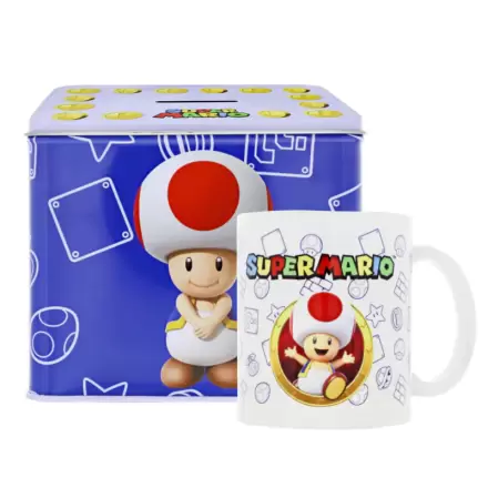 Nintendo Super Mario Bros Toad Vrček + Škatla za denar set termékfotója