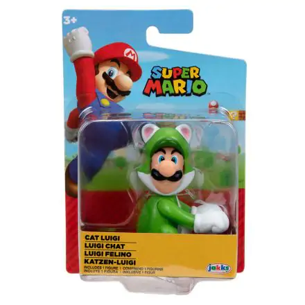 Nintendo Super Mario Cat Luigi figura 6,5 cm termékfotója