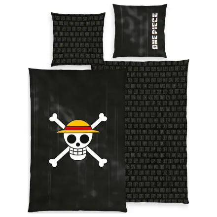 One Piece Posteljnina Jolly Roger 135 x 200 cm fotografija izdelka