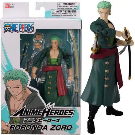 One Piece Anime Heroes Monkey Roronoa Zoro figura 17 cm fotografija izdelka
