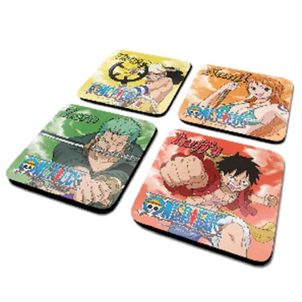 One Piece Characters Set 4 podstavkov fotografija izdelka
