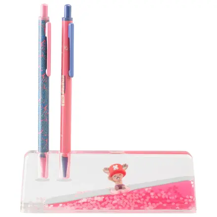 One Piece Chopper set svinčnika, peresa in akrilnega stojala fotografija izdelka