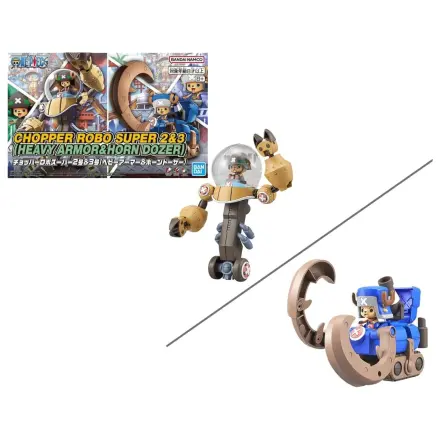 One Piece: Chopper Robo Super 2&3 Heavy Armor & Horn Dozer - Model komplet fotografija izdelka