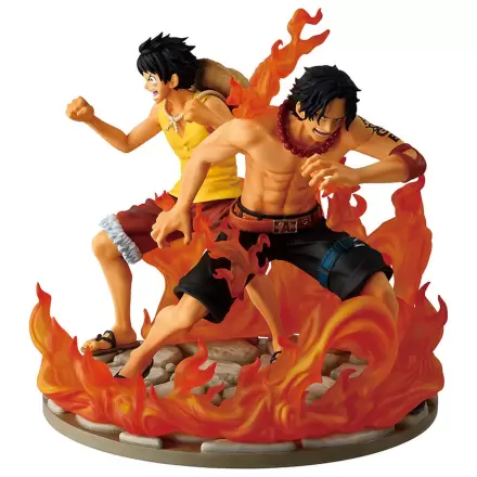 One Piece Dramatic Memories Ace & Luffy Ichibansho figura 15cm fotografija izdelka