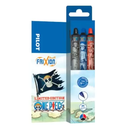 One Piece 3-paket rollerball pisalo FriXion Ball+ Limited Edition LE 0.7 fotografija izdelka