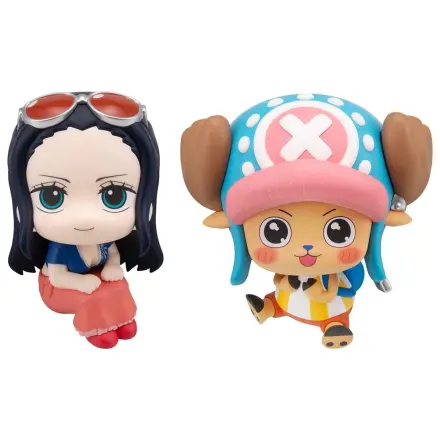 One Piece Lookup PVC figurici, 2-delni paket Nico Robin & Tony Tony Chopper Excited Ver. 11 cm (z darilom) fotografija izdelka