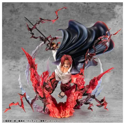 One Piece P.O.P SA-MAXIMUM PVC kip Vodja piratov rdečih las Red-Haired Shanks Kamusari 25 cm fotografija izdelka