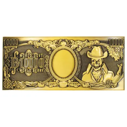 One Piece Replika 10,000 World Berry kovinska bankovica 6 x 15 cm fotografija izdelka