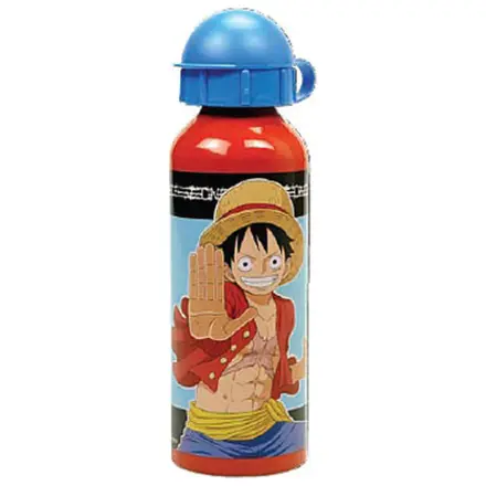 One Piece udarna aluminijasta steklenička za vodo s pokrovčkom za pitje 520 ml fotografija izdelka