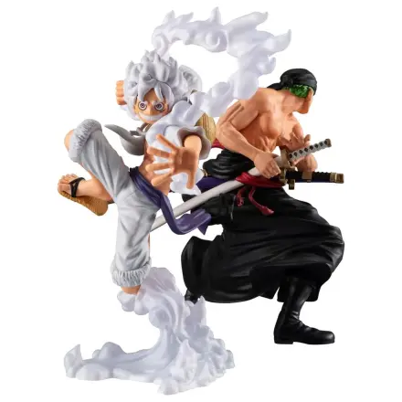 One Piece Wallstar PVC figurici komplet 2 kosov Monkey D. Luffy Gear Fifth & Roronoa Zoro (z darilom) 10 cm fotografija izdelka