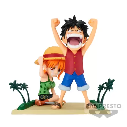 One Piece WCF Log Stories Luffy & Nami figurici 7 cm fotografija izdelka