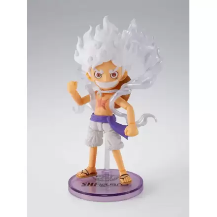 One Piece World Collactable Figure x S.H. Figuarts Action Figure Monkey D. Luffy Gear 5 8 cm fotografija izdelka