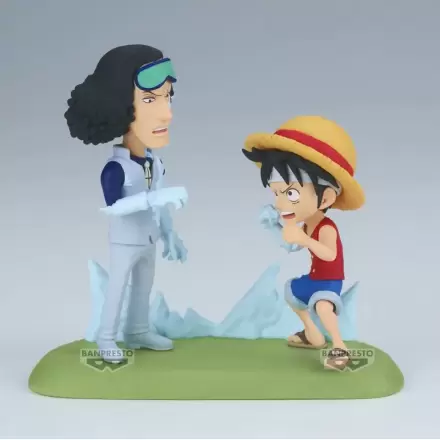 One Piece World Collectable Figura Log Stories Monkey D. Luffy vs Kuzan 9 cm termékfotója