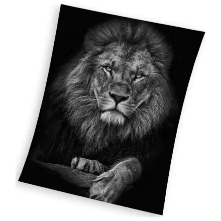 Lion Black flis odeja 150x200cm fotografija izdelka