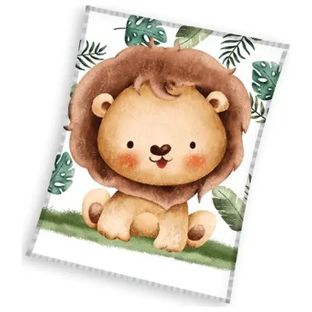 Lion Giggles Odeja iz flisa 110x140cm fotografija izdelka