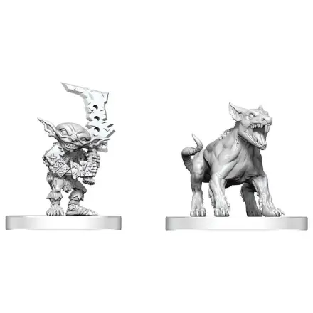 Pathfinder Battles Deep Cuts Nepobarvana miniatura Goblin Commando & Goblin Dog 13 cm fotografija izdelka