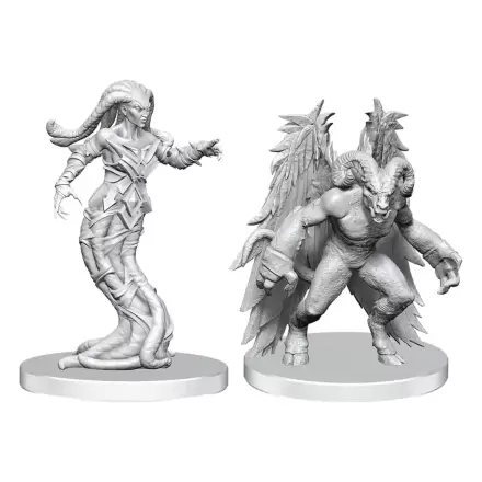 Pathfinder Deep Cuts Nepobarvane miniature Gylou (Handmaiden Devil) & Ferrugon (Rust Devil) fotografija izdelka