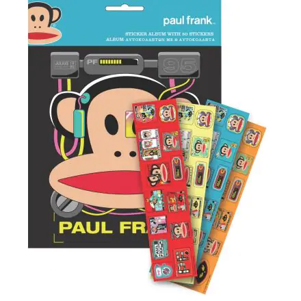 Paul Frank album za nalepke s 50 nalepkami fotografija izdelka