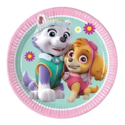 Paw Patrol Skye in Everest papirnati krožniki 8 kos 19.5 cm FSC fotografija izdelka