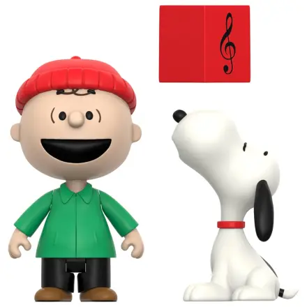 Peanuts ReAction akcijske figurice 2-paket rjav in Snoopy (Caroling) 10 cm fotografija izdelka