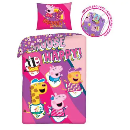 Peppa Pig prevleka za odejo 140x200cm, 70x90cm fotografija izdelka