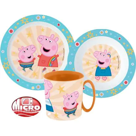 Peppa Pig jedilni set, plastični set za mikrovalovno pečico fotografija izdelka