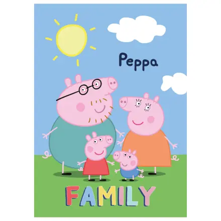 Peppa Pig družinska flis odeja fotografija izdelka