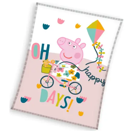 Peppa Pig Happy Days Odeja iz flisa fotografija izdelka