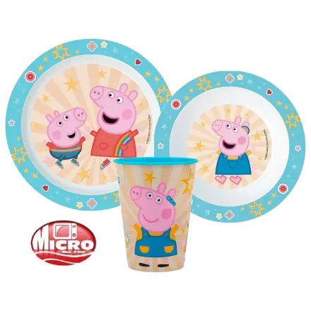 Peppa Pig Kindness jedilni set, mikro plastični set, s 260 ml skodelico fotografija izdelka