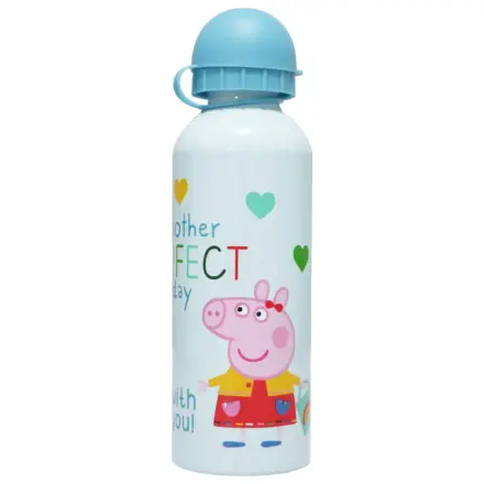 Peppa Pig Perfect Day aluminijasta steklenička za vodo s pitnim nastavkom 500 ml fotografija izdelka