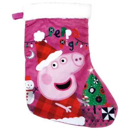 Peppa Pig Pink Christmas kamin nogavica, škorenj 42 cm fotografija izdelka