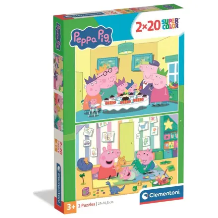 Peppa Pig sestavljanka 2x20kos fotografija izdelka
