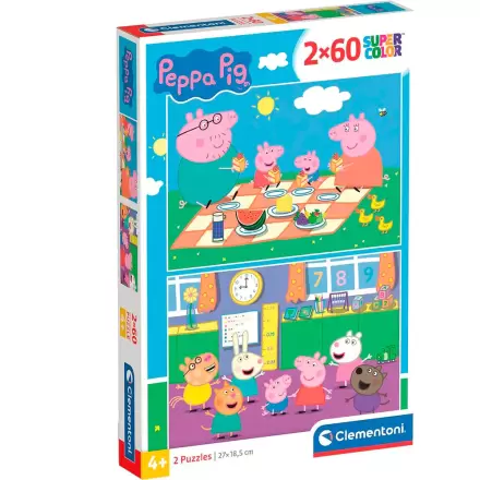 Peppa Pig sestavljanka 2x60 kosov termékfotója