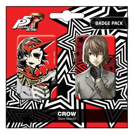 Persona 5 Royal Značke 2-Pack Crow / Goro Akechi termékfotója