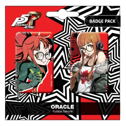 Persona 5 Royal Set dveh Značk Oracle / Futaba Sakura termékfotója