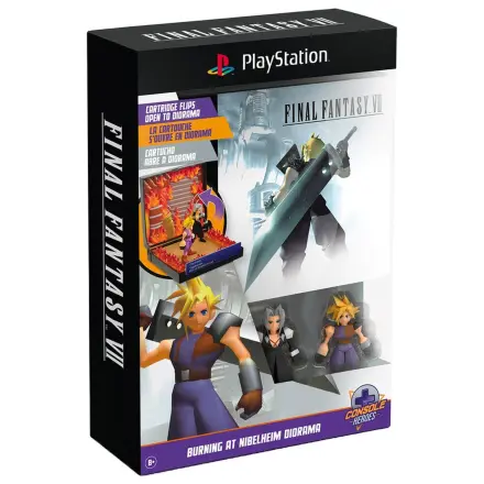 PlayStation Final Fantasy VII Burning at Nibelheim Diorama - diorama fotografija izdelka