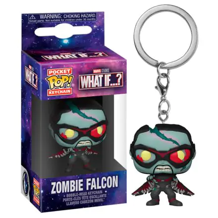 Marvel What If...? Pocket POP! Vinilne obeske za ključe 4 cm Zombie Falcon Display (12) termékfotója