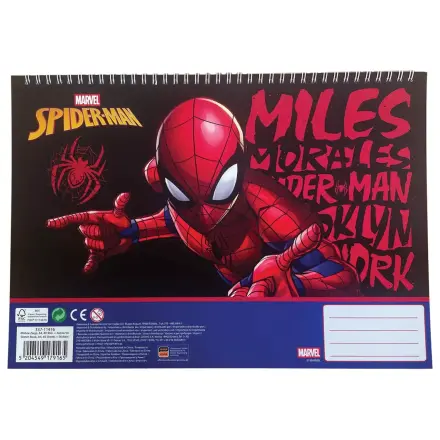 Spider-Man Miles Morales A4 spiralna skicirka 40 listov z nalepkami fotografija izdelka