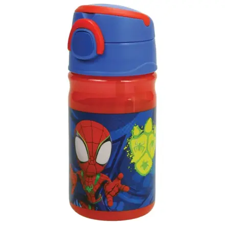 Spider-Man Spidey Dino Webs Plastična steklenička s slamico z obešalnikom 350 ml fotografija izdelka