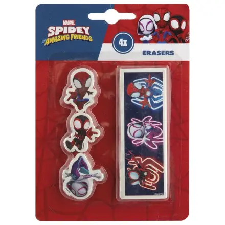 Spider-Man Spidey Friends set 4 kosov radirk v obliki fotografija izdelka