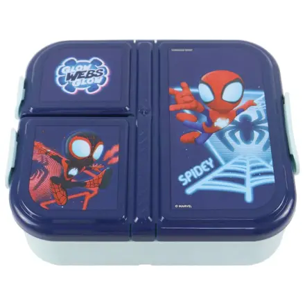 Spider-Man Spidey Glow Škatla za kosilo z več predali, Škatla za sendviče fotografija izdelka