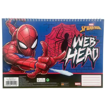 Spider-Man Web Head A/4 spiralni skicirni zvezek, 30 listov fotografija izdelka