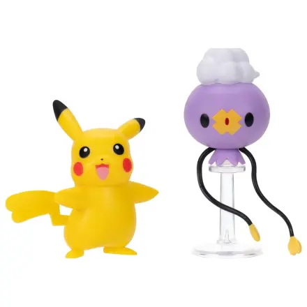 Pokémon Battle figura 2-paket Drifloon in Pikachu fotografija izdelka