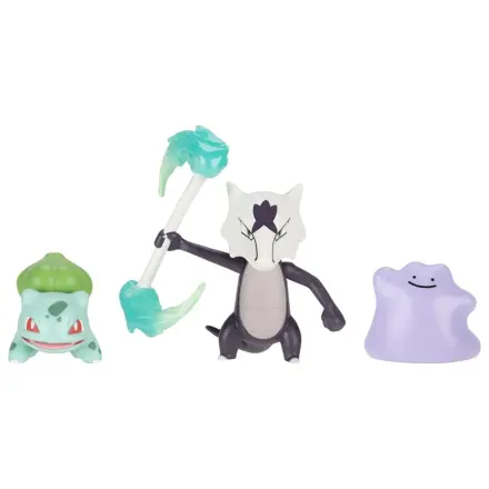 Pokémon Battle Figure Set Akcijske figure Bulbasaur, Ditto & Alolan Marowak (3-pak) fotografija izdelka