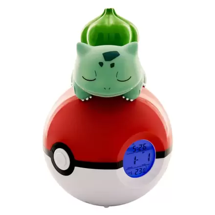 Pokémon budilka Pokeball z lučko Bulbasaur 18 cm termékfotója