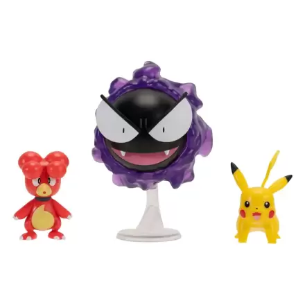 Pokémon First Partner Bojni figurice, komplet 3 paketi figuric Magby, Pikachu & Gastly fotografija izdelka