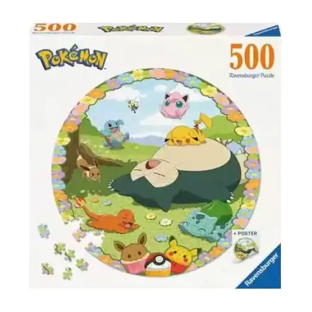 Pokémon okrogla sestavljanka s cvetličnim Pokémon motivom (500 kosov) termékfotója