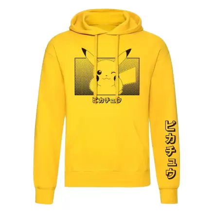 Pokemon pulover s kapuco Pikachu Katakana termékfotója